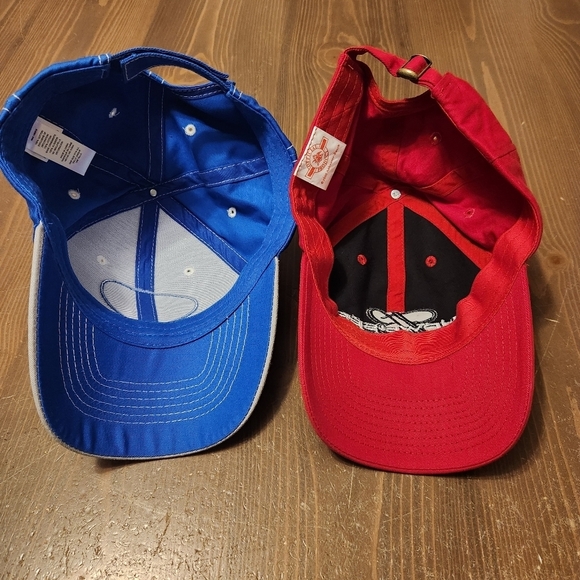 Vtg Red Budweiser Hat & Vtg Blue Bud Light NFL Hat Both Adjustable & 100% Cotton - Picture 6 of 13